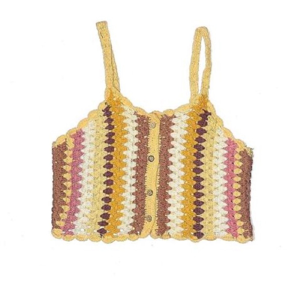 Zara Colorful Crochet Camisole - Picture 1 of 3